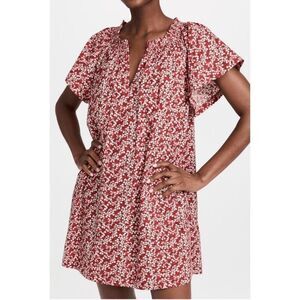 NWOT Apiece Apart Deia Mini Dress In Mango Bouquet, $312 Med
